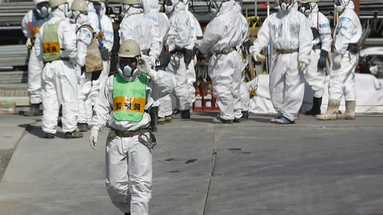 Trabajadores en las central de Fukushima Trabajadores en las central de Fukushima