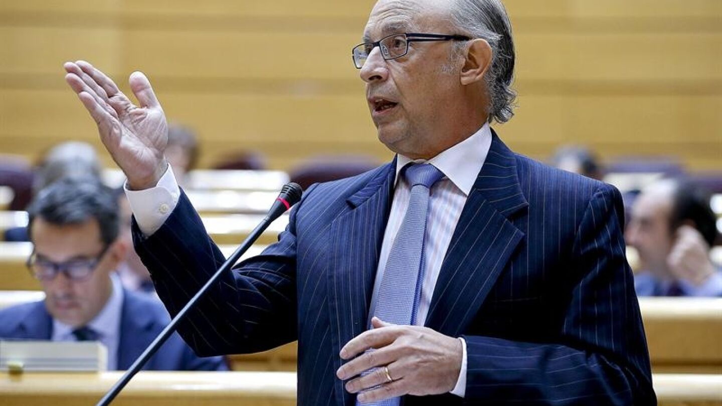 Crist&oacute;bal Montoro, en un Pleno en el Senado