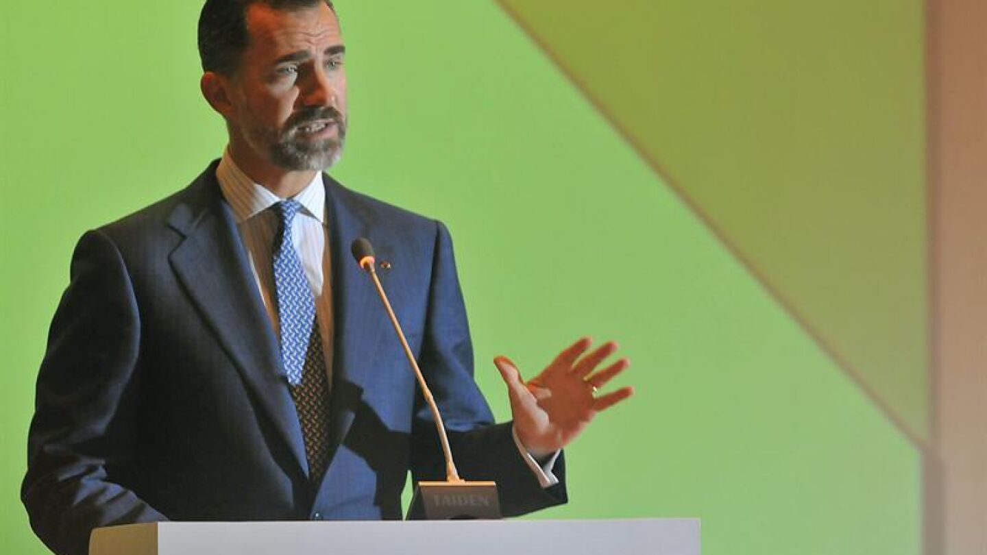 El pr&iacute;ncipe Felipe durante su intervenci&oacute;n en el IX Encuentro Empresarial Iberoamericano