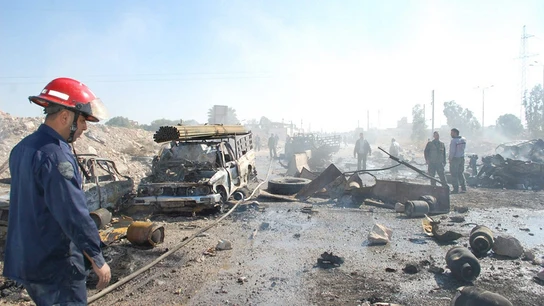 Al menos 30 muertos por la explosión de un camión bomba en Damasco Al menos 30 muertos por la explosión de un camión bomba en Damasco