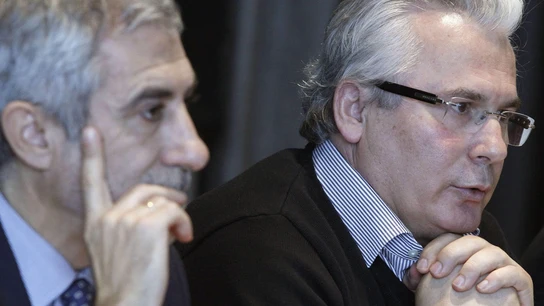 Gaspar Llamazares y Baltasar Garzón Gaspar Llamazares y Baltasar Garzón