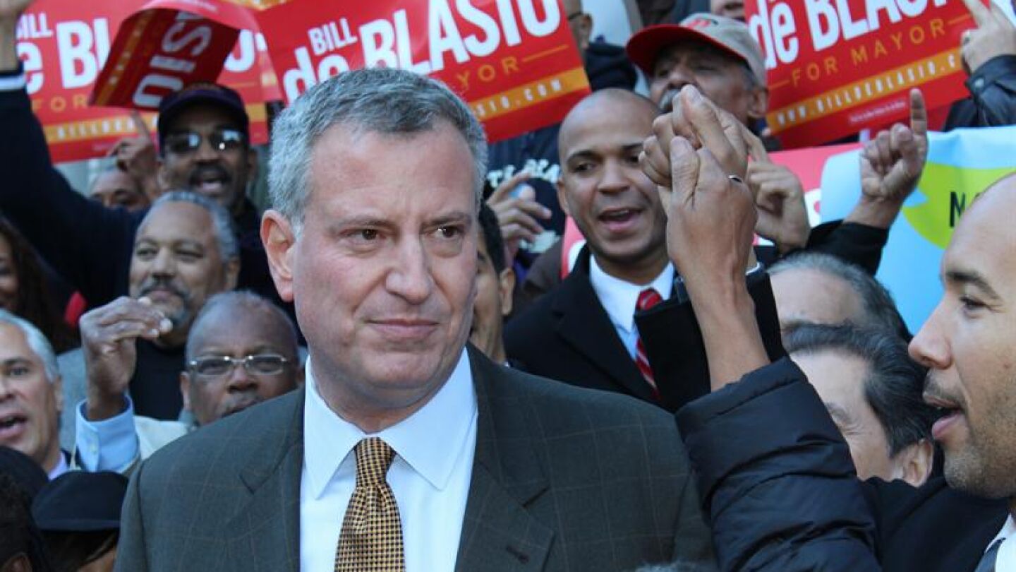 El candidato dem&oacute;crata a la alcald&iacute;a de Nueva York, Bill de Blasio