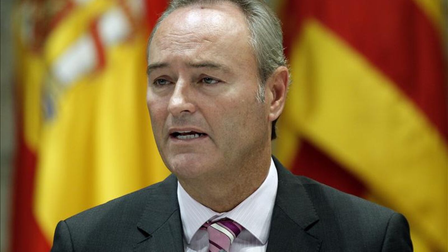 Alberto Fabra, presidente de la Generalitat Valenciana