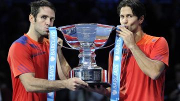 Marrero y Verdasco, con la copa