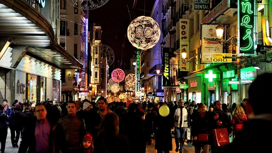 Navidad en la calle Preciados de Madrid Navidad en la calle Preciados de Madrid