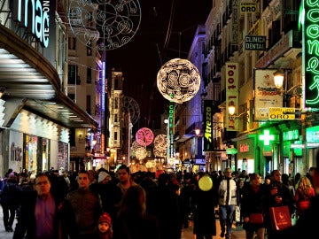 Navidad en la calle Preciados de Madrid Navidad en la calle Preciados de Madrid