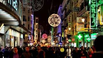 Navidad en la calle Preciados de Madrid