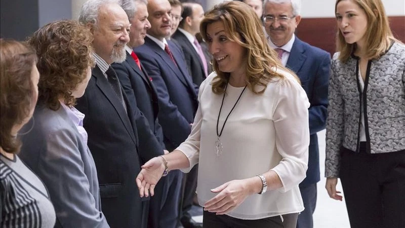 La presidenta de la Junta de Andalucía, Susana Díaz, en Sevilla.