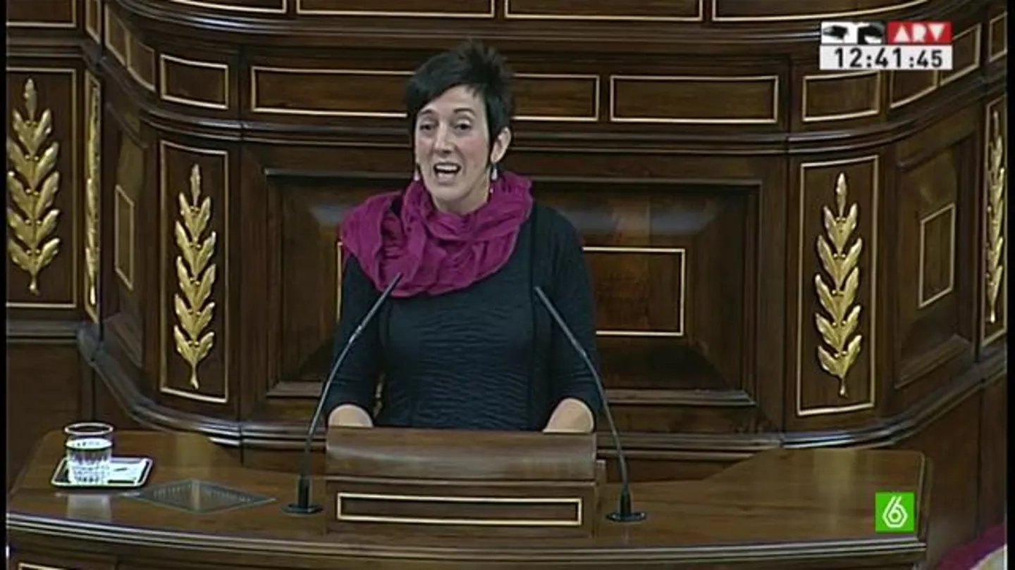 La diputada de Amaiur, Maite Ariztegui La diputada de Amaiur, Maite Ariztegui