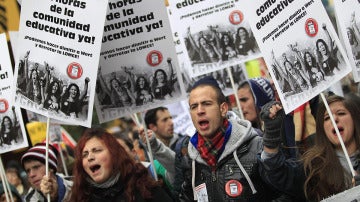 Los estudiantes han convocado 14 días de huelga antes de que finalice el curso