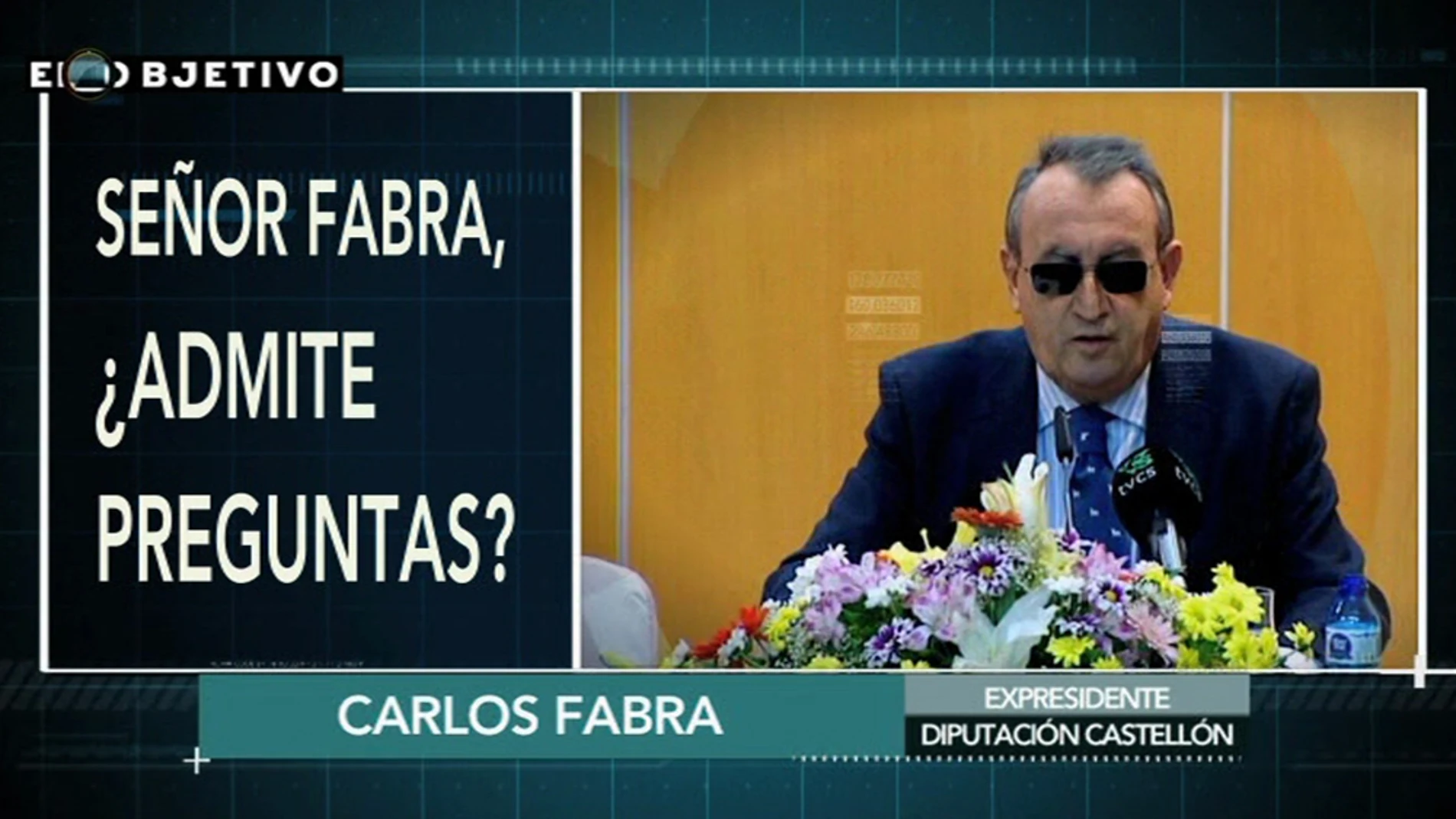 "¿Admite preguntas, señor Fabra?" "Depende de qué preguntas"