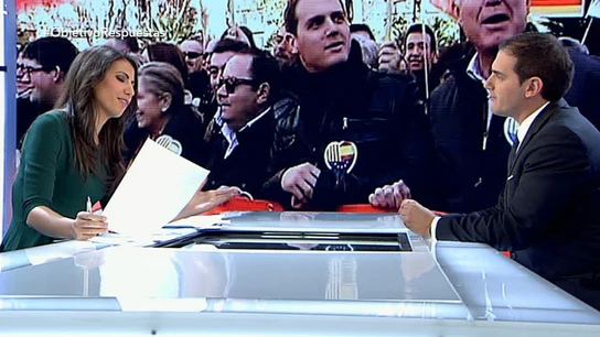 Albert Rivera: "Si Rosa Díez rectifica y quiere sumar fuerzas, le tenderemos la mano" Albert Rivera: "Si Rosa Díez rectifica y quiere sumar fuerzas, le tenderemos la mano"