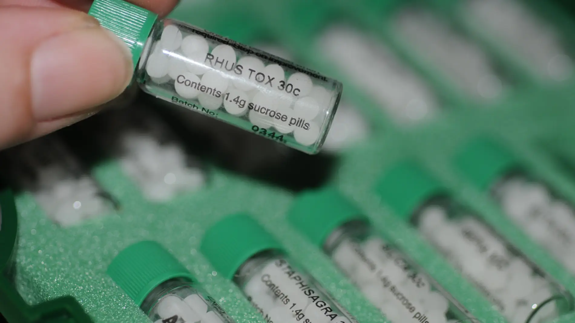 Aspecto de un producto homeopático de us