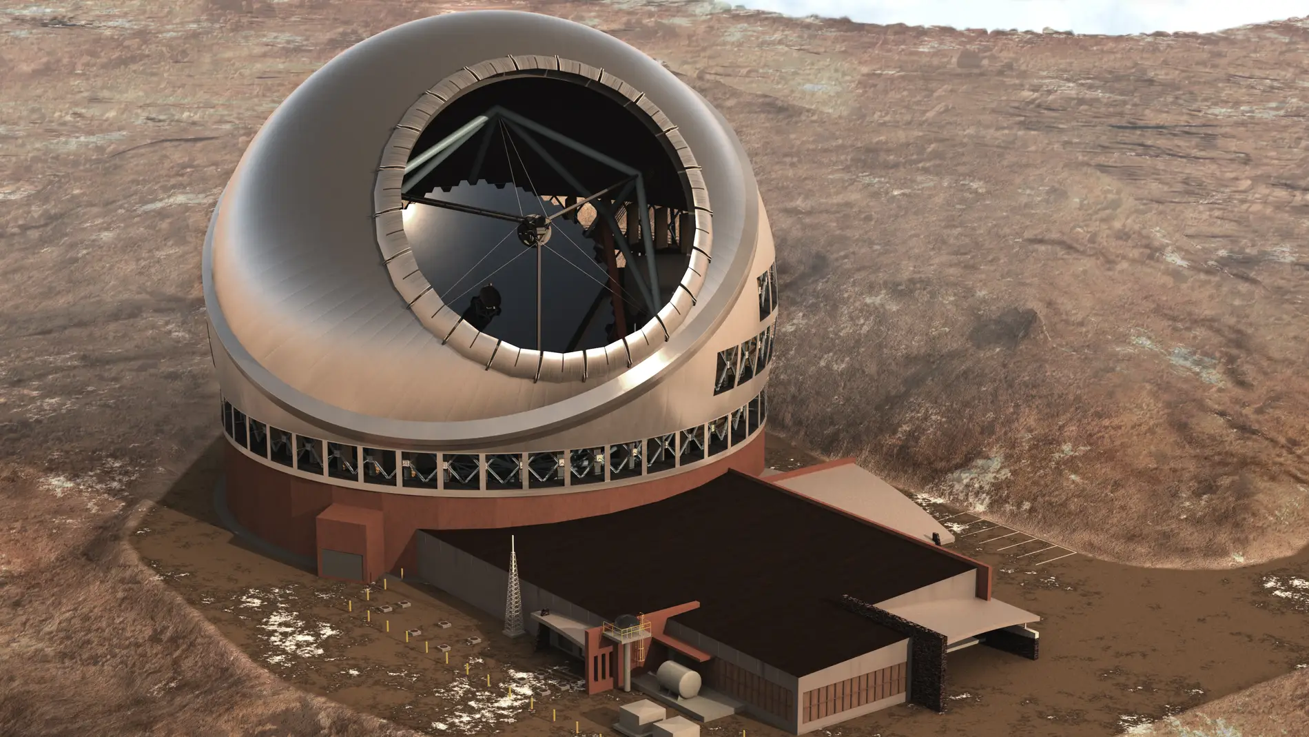TMT. El Thirty Meter Telescope de Hawái aspira a ser el mayor telescopio sobre la faz de la Tierra.
