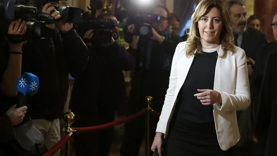 Susana Díaz: "Sería un error limitar un pacto por la Constitución entre dos partidos" Susana Díaz: "Sería un error limitar un pacto por la Constitución entre dos partidos"
