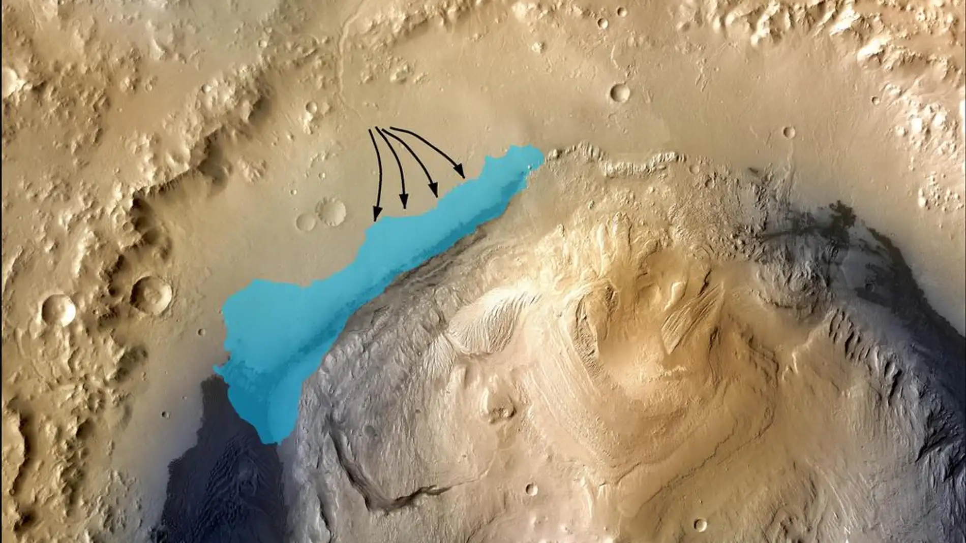 Cráter Gale, Yelloknife Bay, Marte