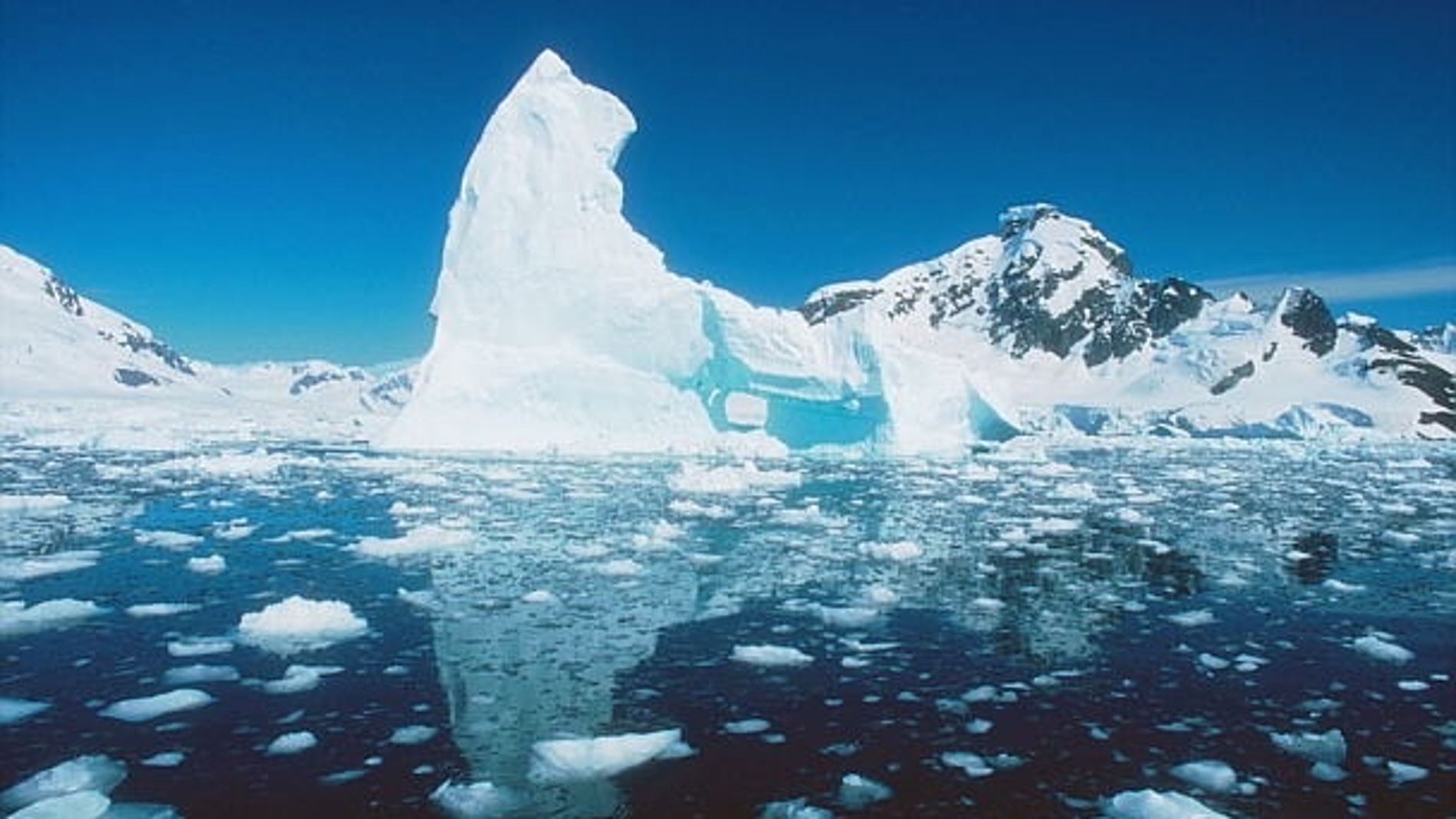 Hielo en la Antártida