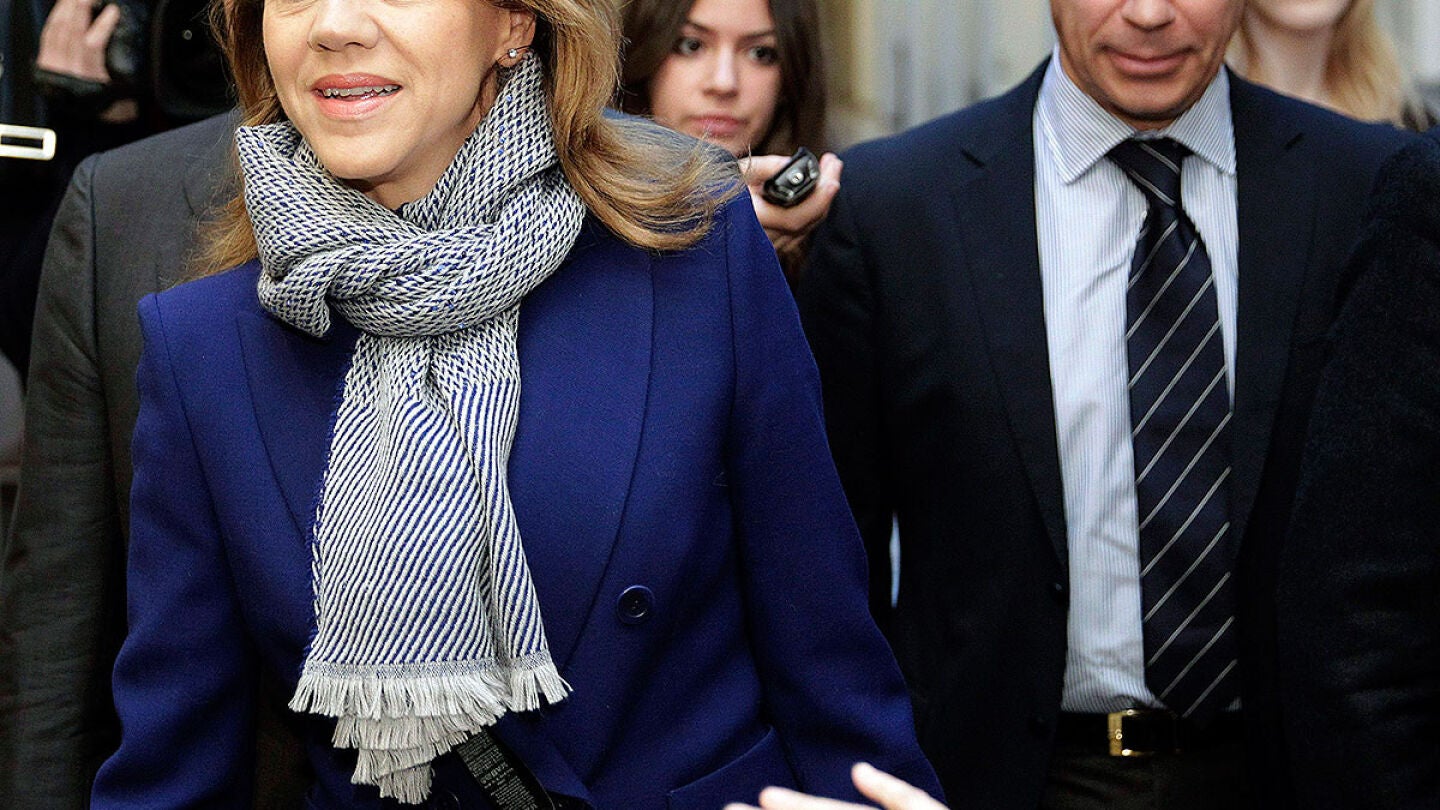 Mar&iacute;a Dolores de Cospedal con Carlos Floriano