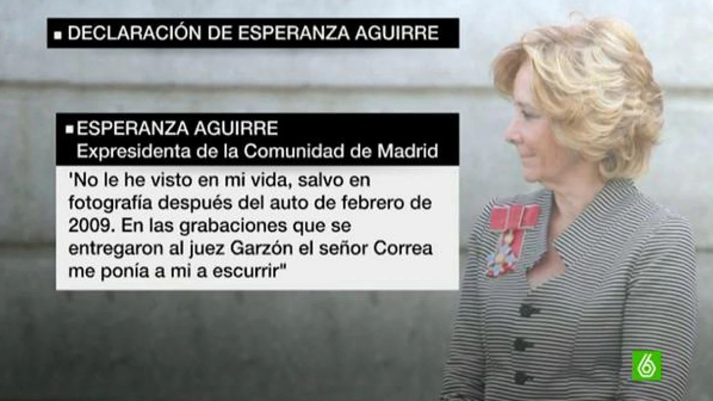 Declaración Esperanza Aguirre Declaración Esperanza Aguirre