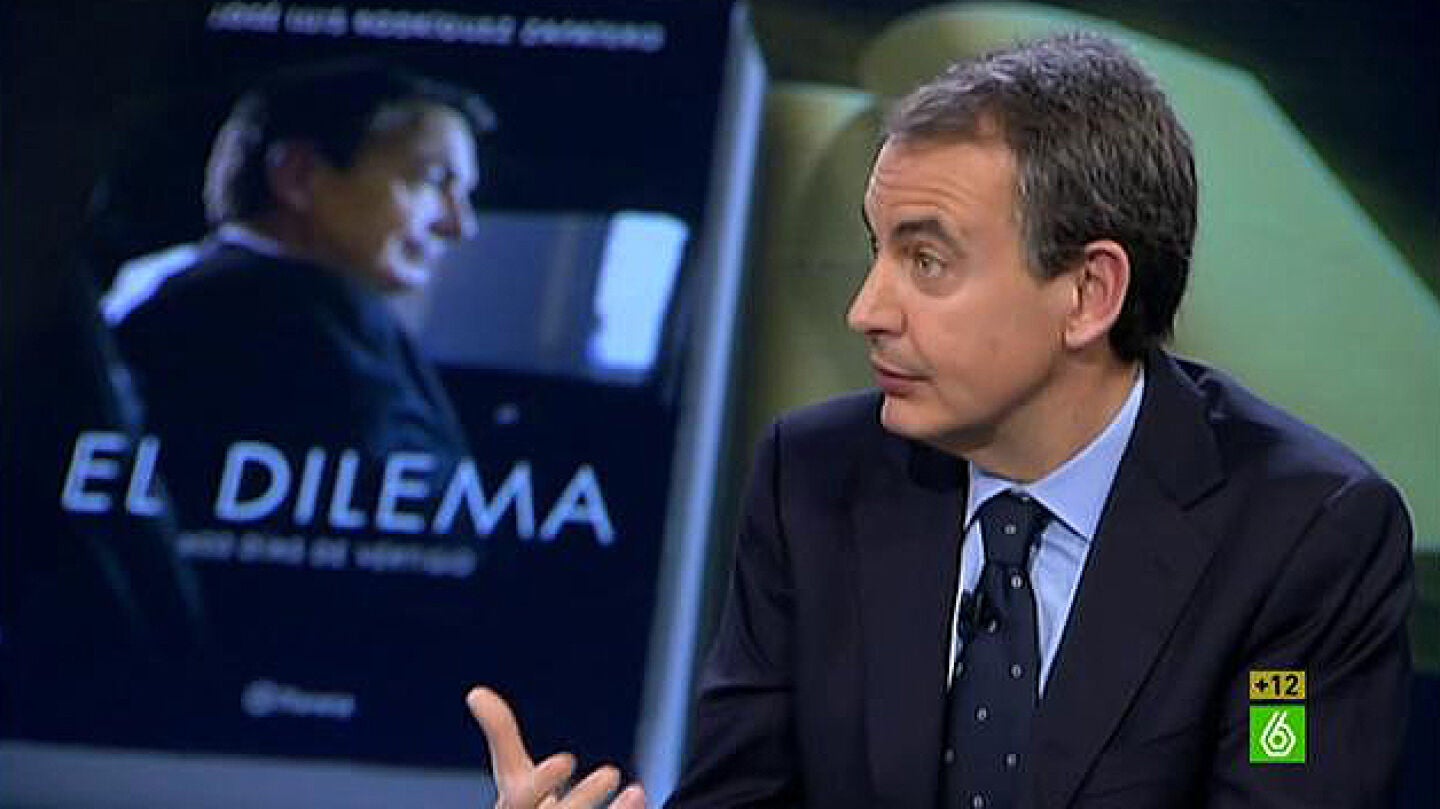 2 Jos&eacute; Luis Rodr&iacute;guez Zapatero gesticula en un momento de El Intermedio