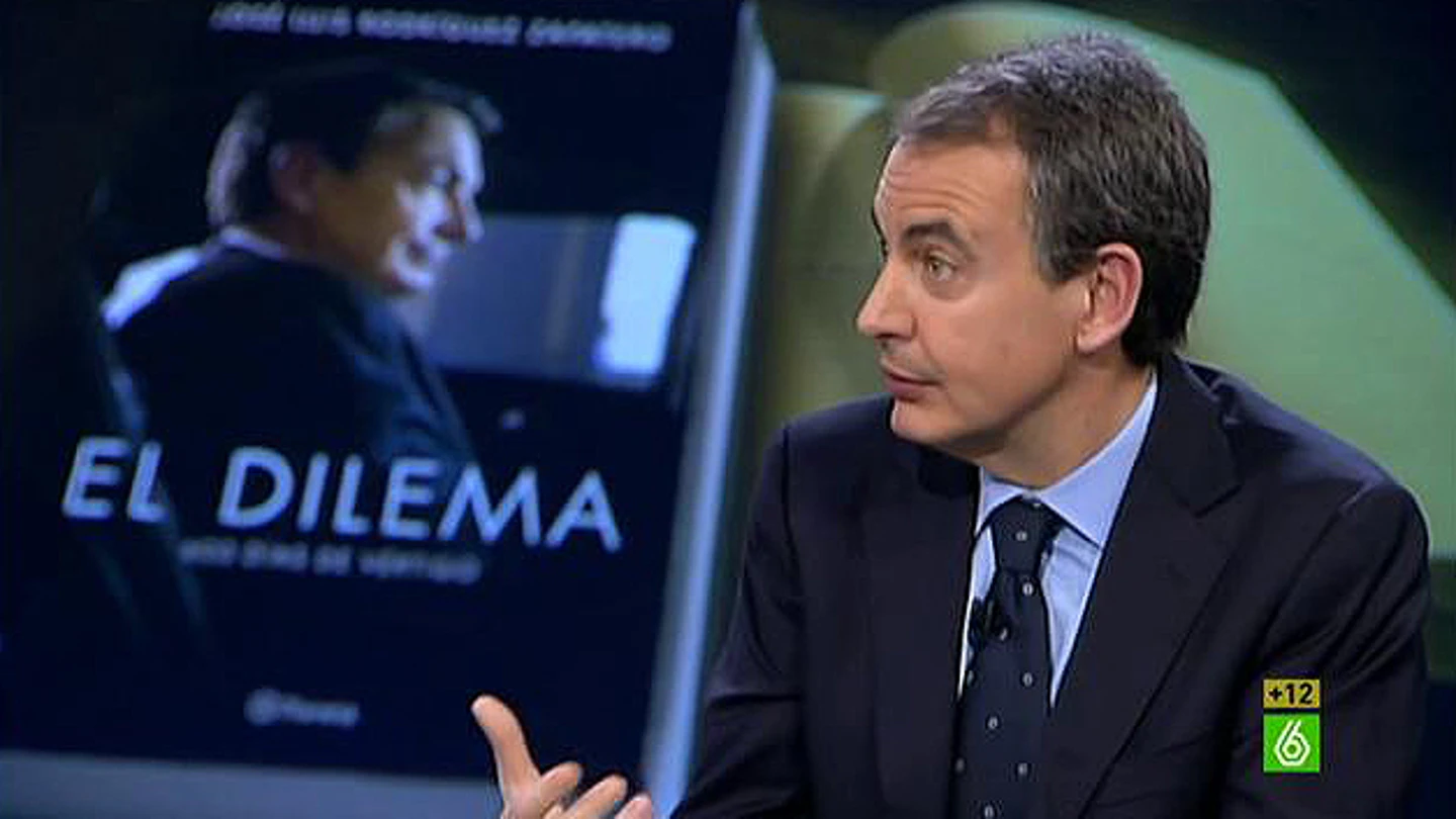 2 José Luis Rodríguez Zapatero gesticula en un momento de El Intermedio 2 José Luis Rodríguez Zapatero gesticula en un momento de El Intermedio