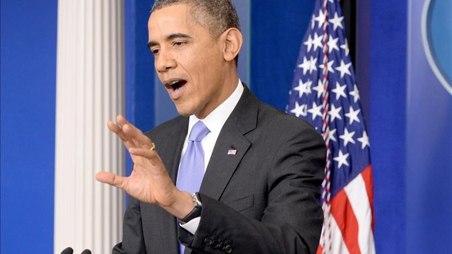 Barack Obama, en su última aparición de 2013 Barack Obama, en su última aparición de 2013