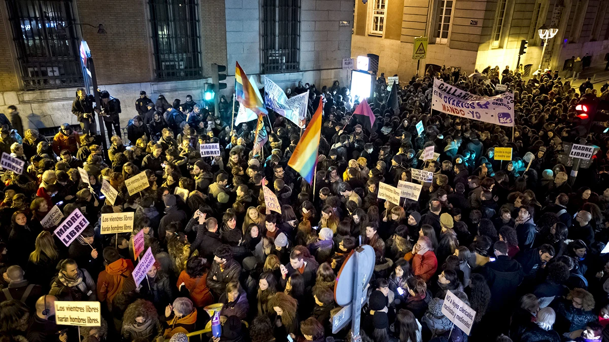 Protesta contra la reforma de la ley del aborto