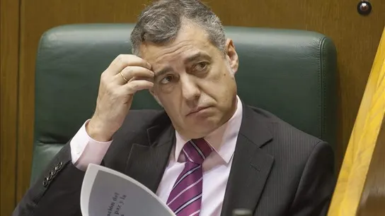 El lehendakari Iñigo Urkullu, durante un pleno del Parlamento vasco El lehendakari Iñigo Urkullu, durante un pleno del Parlamento vasco