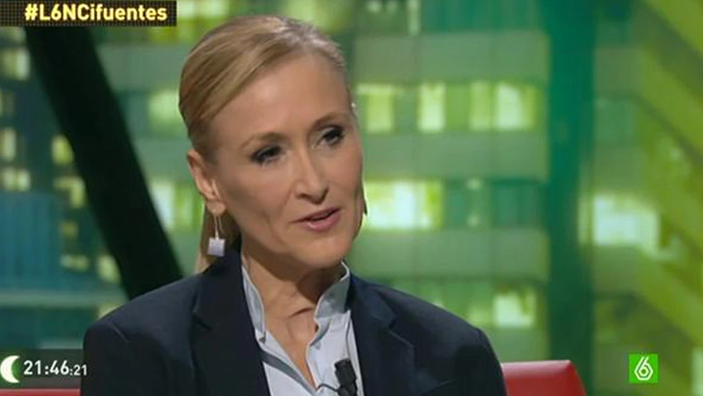 Cristina Cifuentes en laSexta Noche.