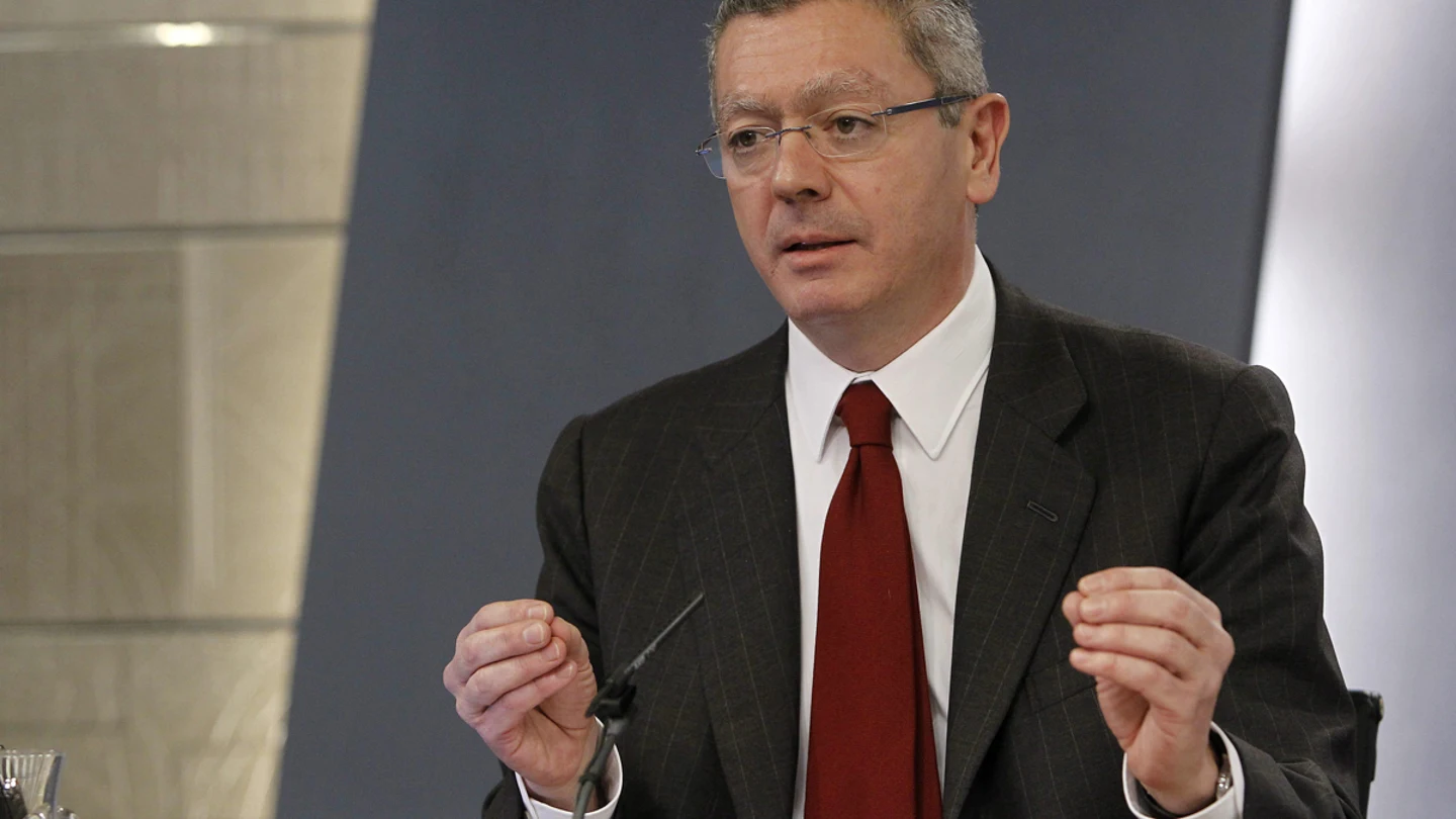 El ministro de Justicia, Alberto Ruiz Gallardón El ministro de Justicia, Alberto Ruiz Gallardón