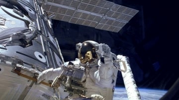 El astronauta James H. Newman