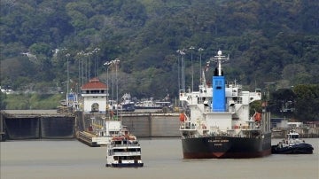 Vista general de la esclusa de Pedro Miguel en el Canal de Panamá