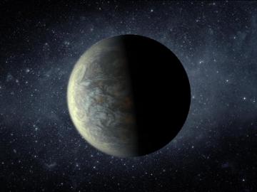 Recreación del planeta rocoso Kepler 20f