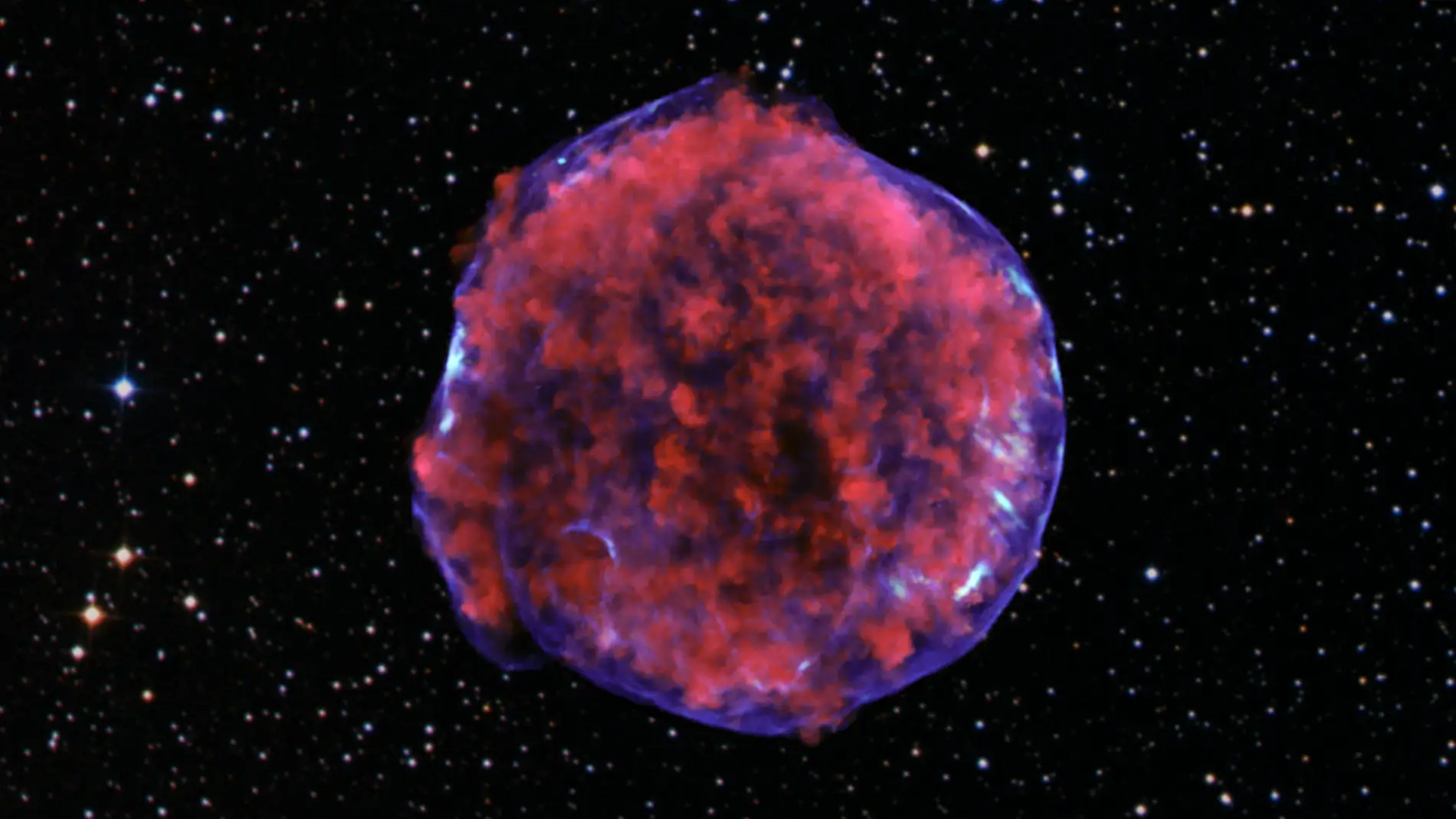 La supernova SN1006, una estrella explotando, es una de las más brillantes que se han capatado.