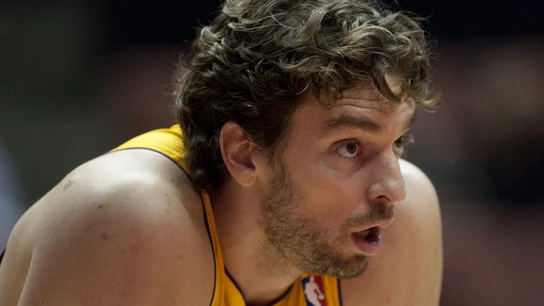 El pívot de los Lakers Pau Gasol El pívot de los Lakers Pau Gasol
