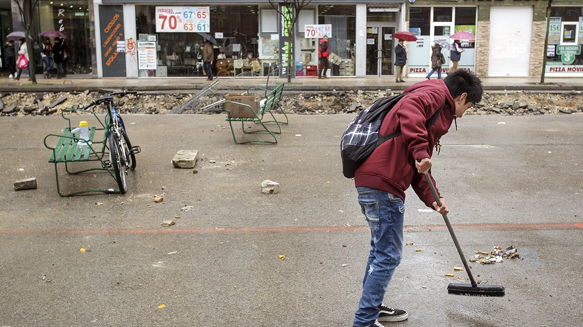 Gamonal amanece sin ciudadanos concentrados en las calles 