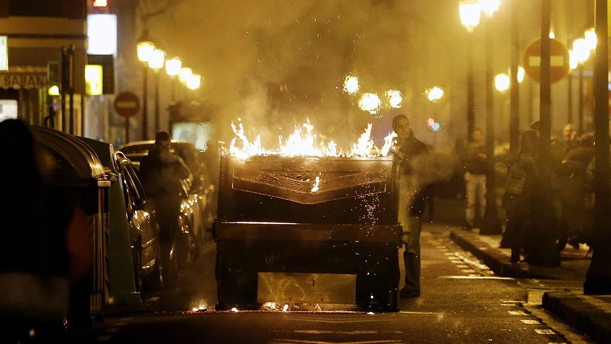 Múltiples altercados en las marchas a favor de los vecinos del Gamonal