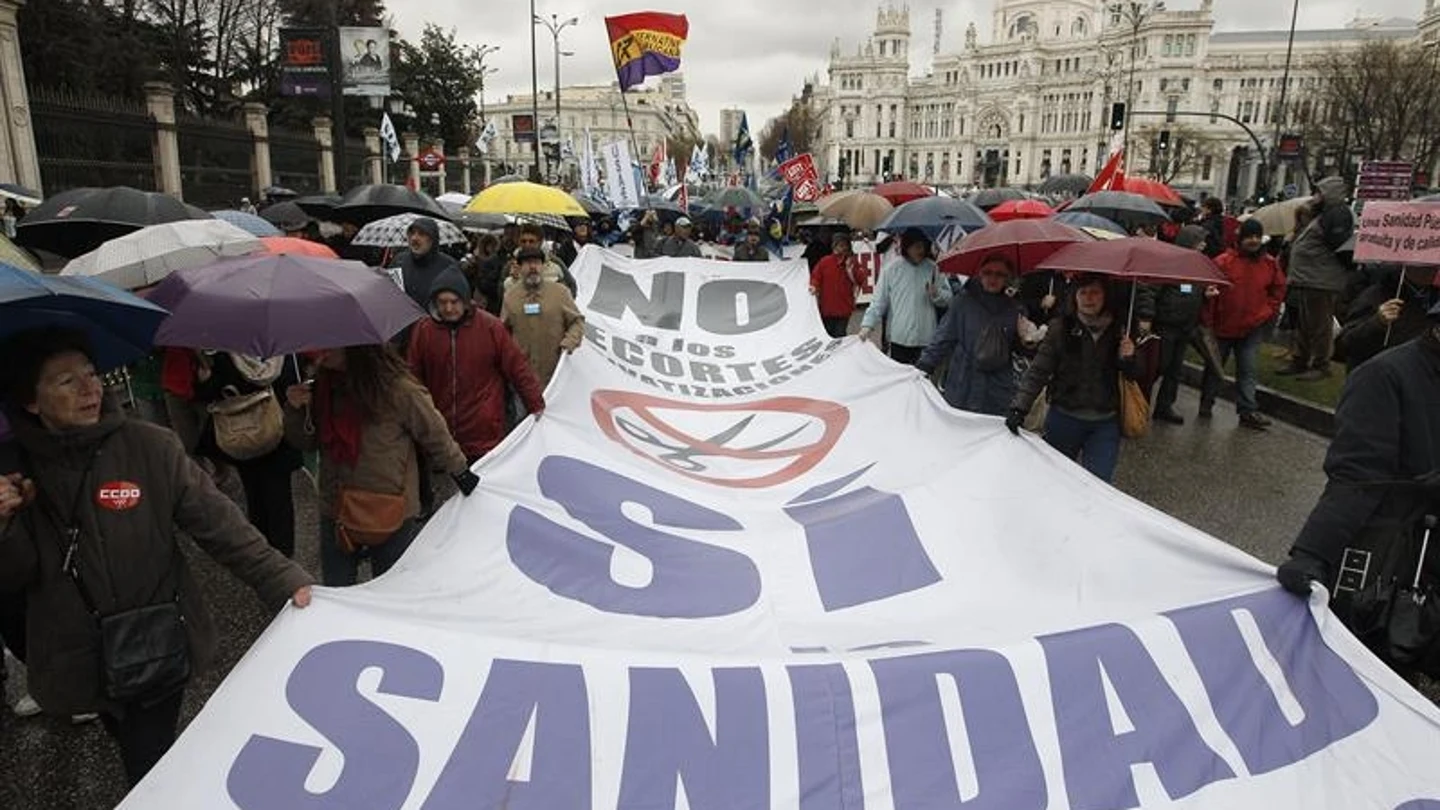 'Marea blanca' en Madrid por la sanidad pública 'Marea blanca' en Madrid por la sanidad pública