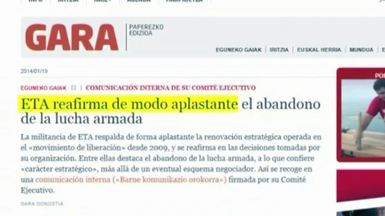 ETA insiste en el abandono de la lucha armada ETA insiste en el abandono de la lucha armada