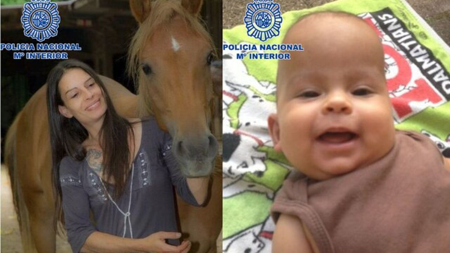 La polic&iacute;a distribuye la imagen de la madre y el menor