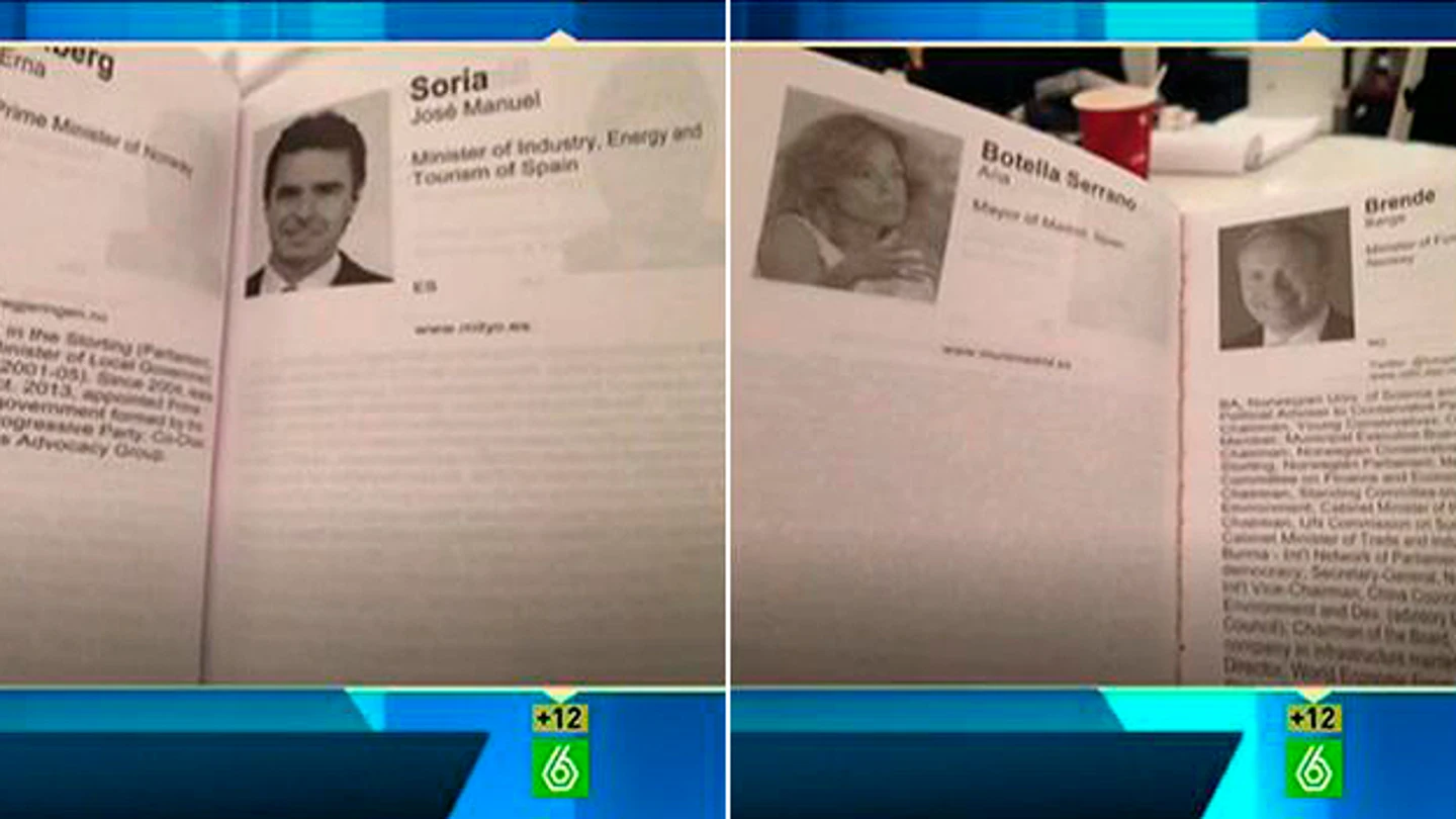 Los currículum de Ana Botella y José Manuel Soria en Davos Los currículum de Ana Botella y José Manuel Soria en Davos