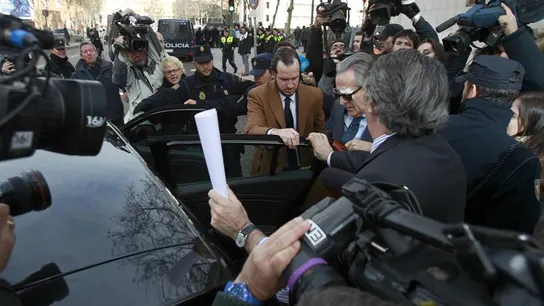 Blesa, a su salida del juzgado Blesa, a su salida del juzgado