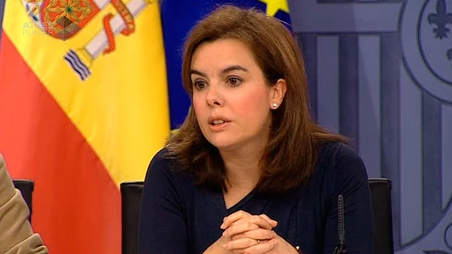 Soraya Sáenz de Santamaría tras el Consejo de Ministros