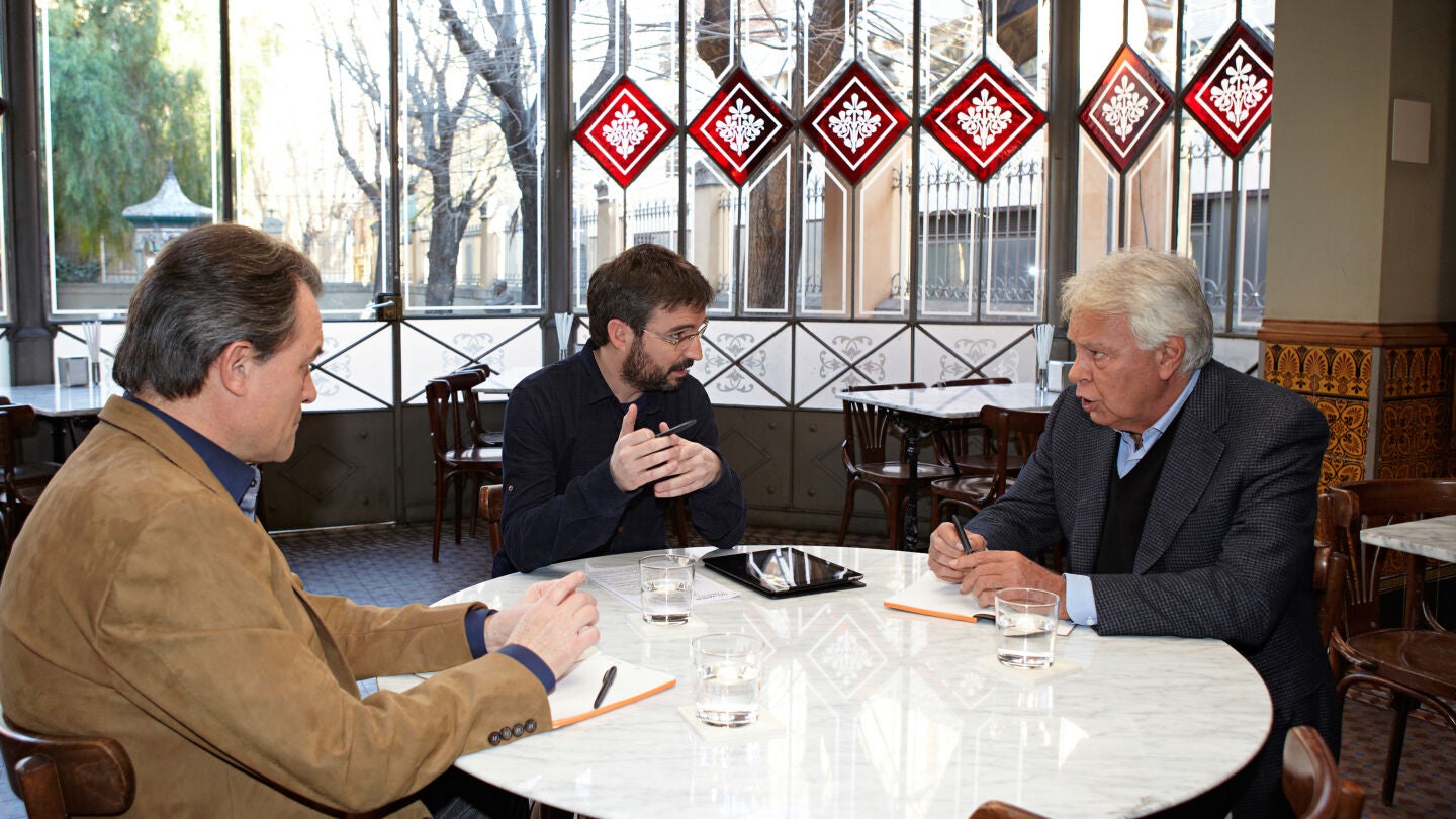 Cara a cara entre Artur Mas y Felipe Gonz&aacute;lez