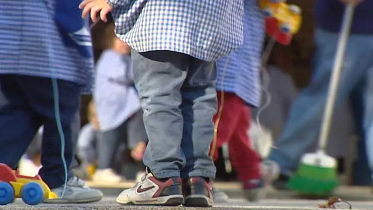 Niños en la guardería