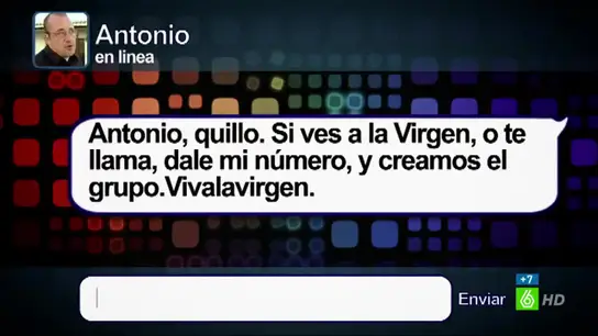 Miki Nadal escribe un whatsapp a Antonio Miki Nadal escribe un whatsapp a Antonio