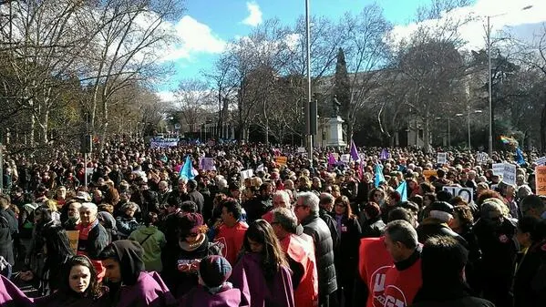 La 'Marea Malva' contra la ley del aborto de Gallardón, en Madrid La 'Marea Malva' contra la ley del aborto de Gallardón, en Madrid