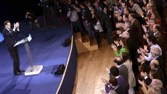 Rajoy clausura la convención nacional del PP Rajoy clausura la convención nacional del PP