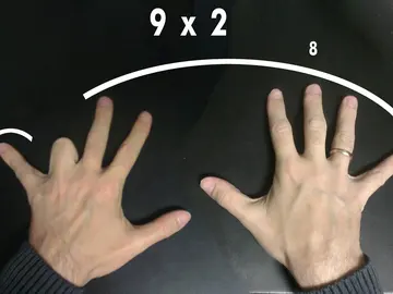 La tabla del 9, enseñada de forma diferente La tabla del 9, enseñada de forma diferente
