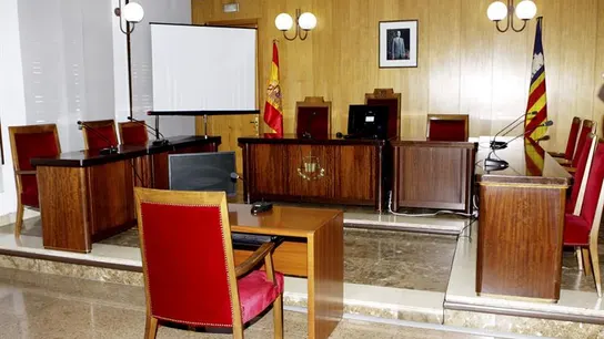 Vista de la sala F del Juzgado de Instrucción número 3 de Palma Vista de la sala F del Juzgado de Instrucción número 3 de Palma